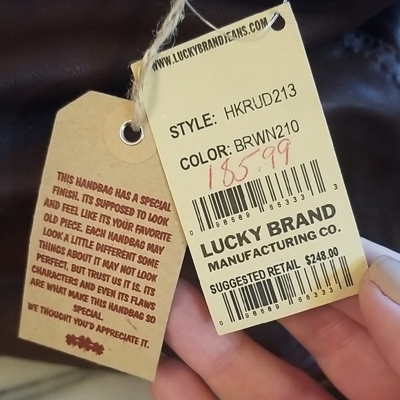 Lucky Brand Leather Shoulder Bag. NWT 💖 - Picture 4 of 17